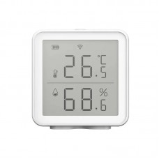 Датчик температуры и влажности Smart Life/Tuya Wi-Fi, комнатный гигрометр, термометр с ЖК-дисплеем, поддержка Alexa Google Assistant
