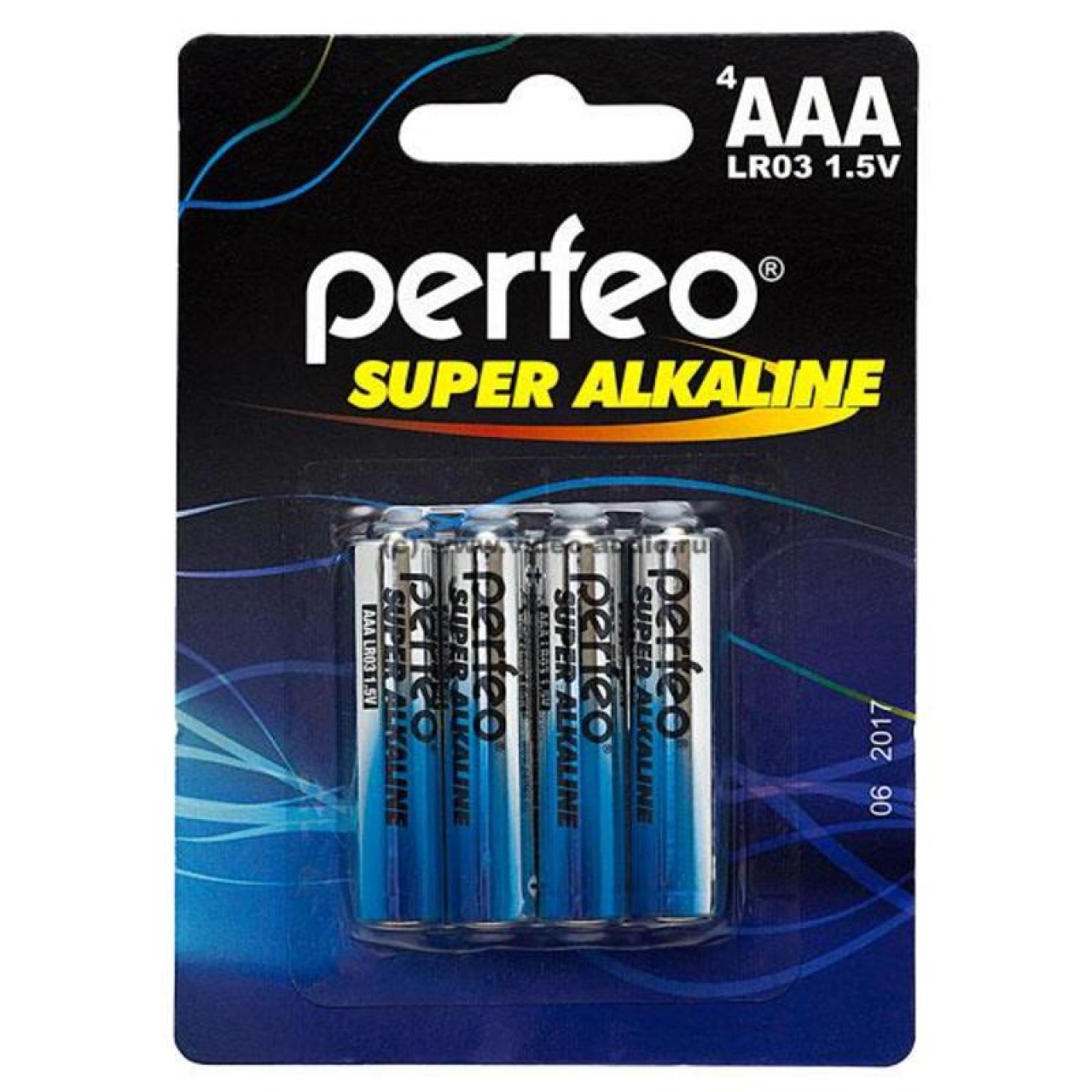 Батарея AAA PERFEO LR03- 4BL SUPER ALKALINE (4шт в упаковке) (30/240)
