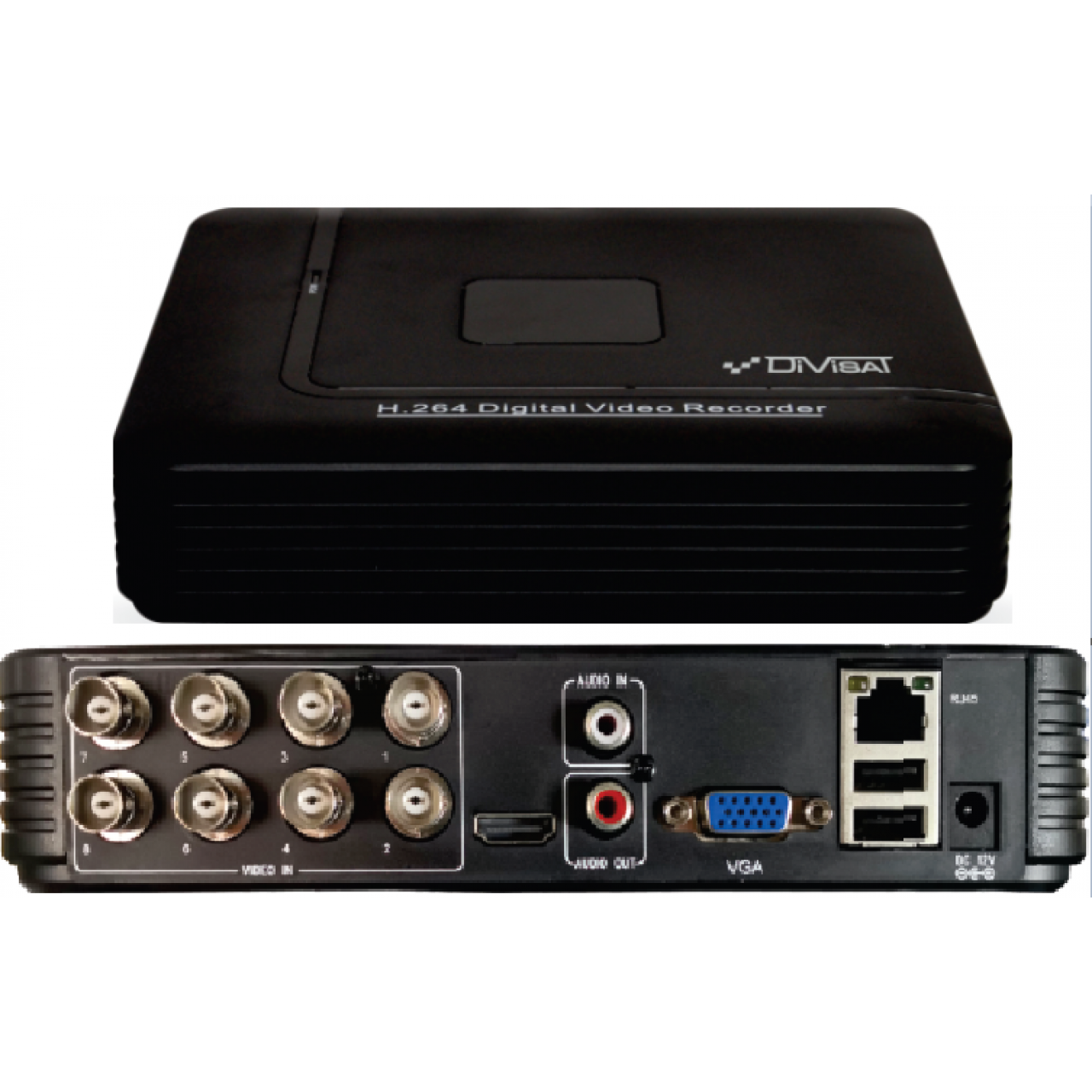 Гибридный 8-ми канальный видеорегистратор DVR-8512P LV