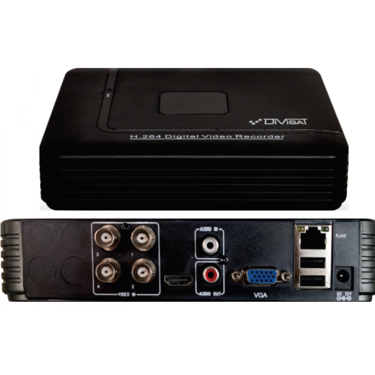 Гибридный 4-х канальный видеорегистратор DVR-4712P