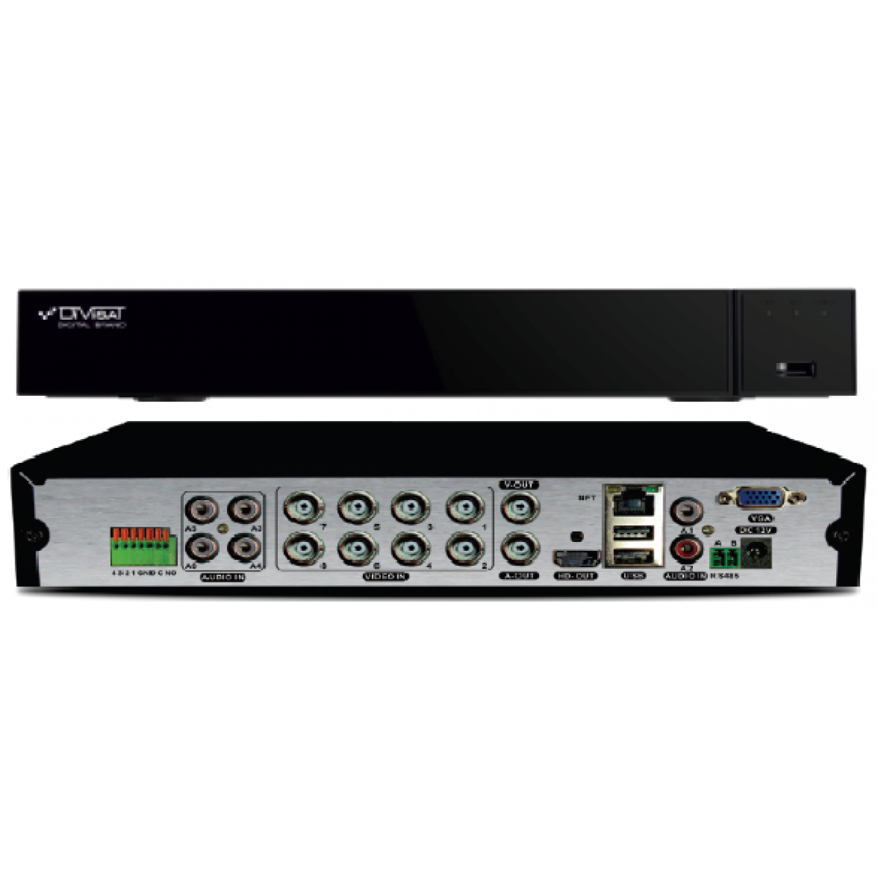 Гибридный 8-х канальный видеорегистратор DVR-8708P v 2.0