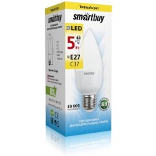 Лампа светодиодная Свеча C37 - E27 - 5.0w 3000 - Smartbuy